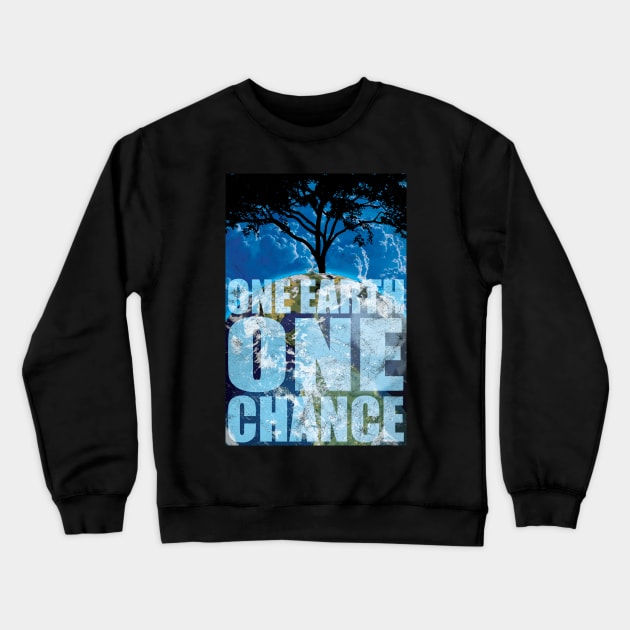 One Earth Save Earth Bring Change Crewneck Sweatshirt by avshirtnation